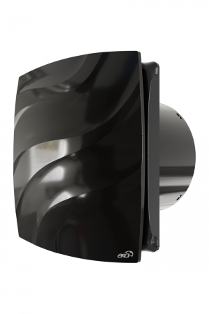 Вентилятор накладной WAVE D100 обр.клапан Black classic ERA