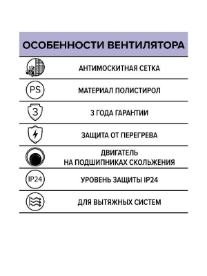 Вентилятор накладной B D125 сетка AURAMAX