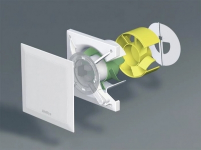 Накладной вентилятор Helios MiniVent M1/100 P (Таймер, Датчик движения)